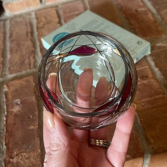 PartyLite Mosaic Tealight Holder w/ One Dozen Various Tealights - Picture 3 of 6